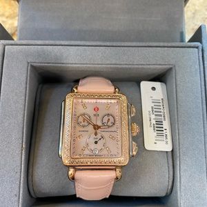 Michele Deco Diamond Two-Tone watch